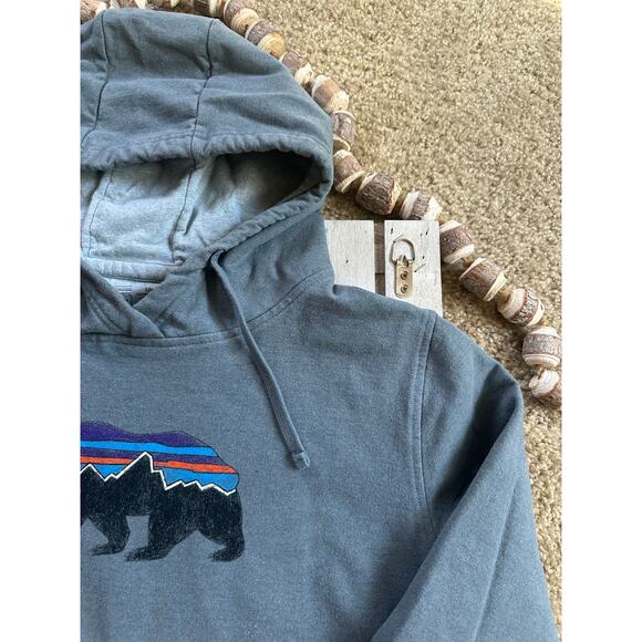 Patagonia Fitz Roy Bear Uprisal Hoody Logo Hoodie Sweatshirt - Picture 3 of 6